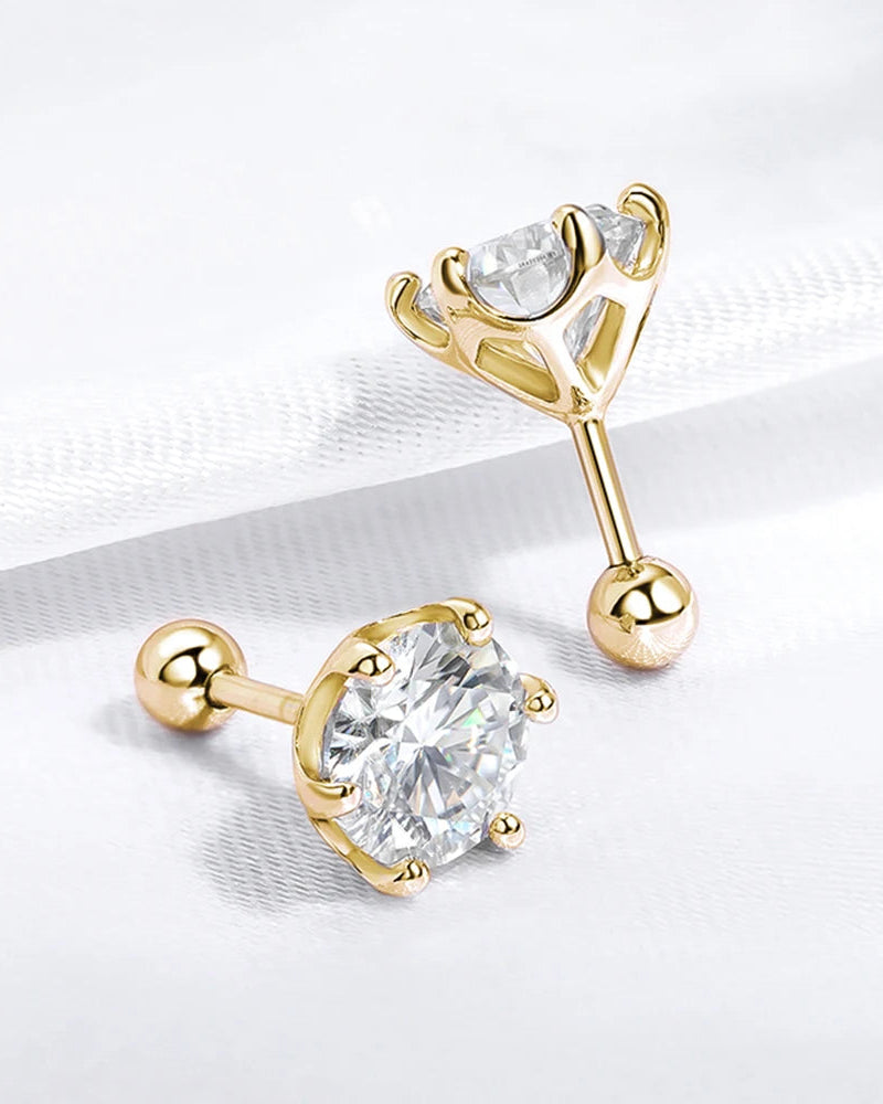 Solane Moissanite Studs