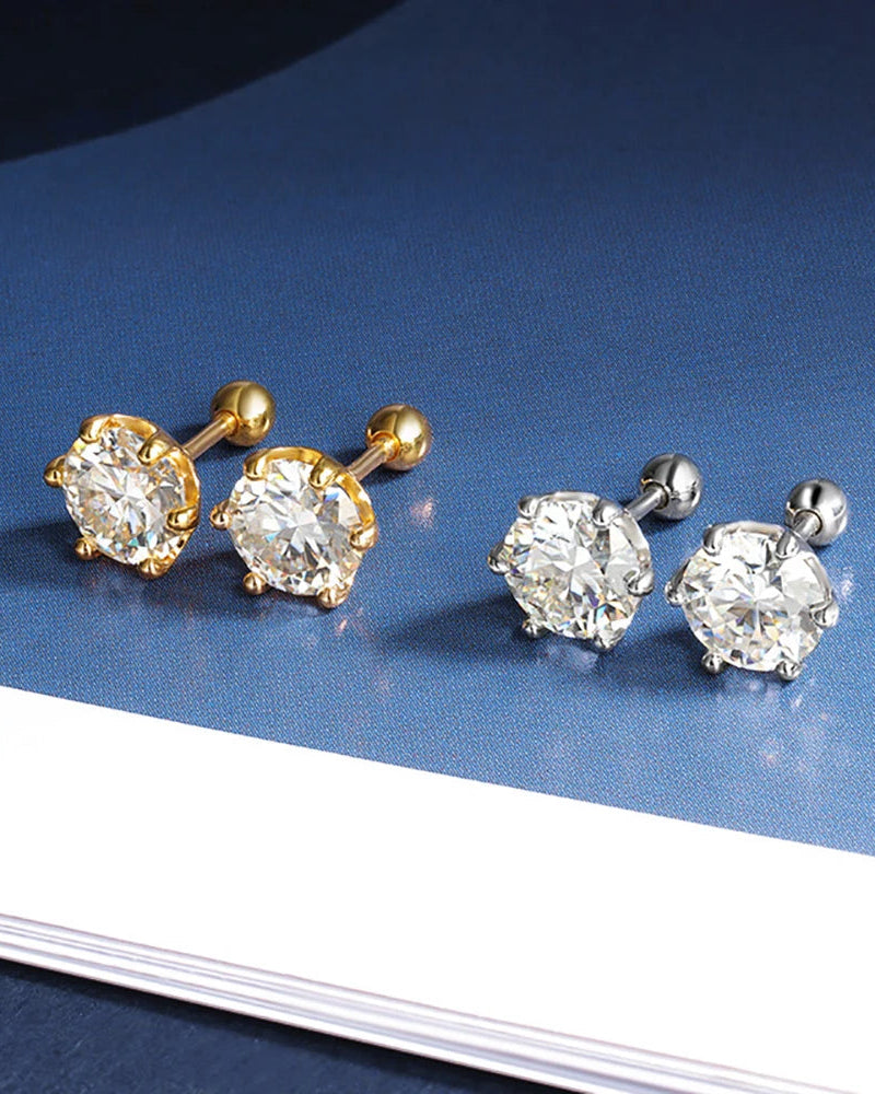 Solane Moissanite Studs