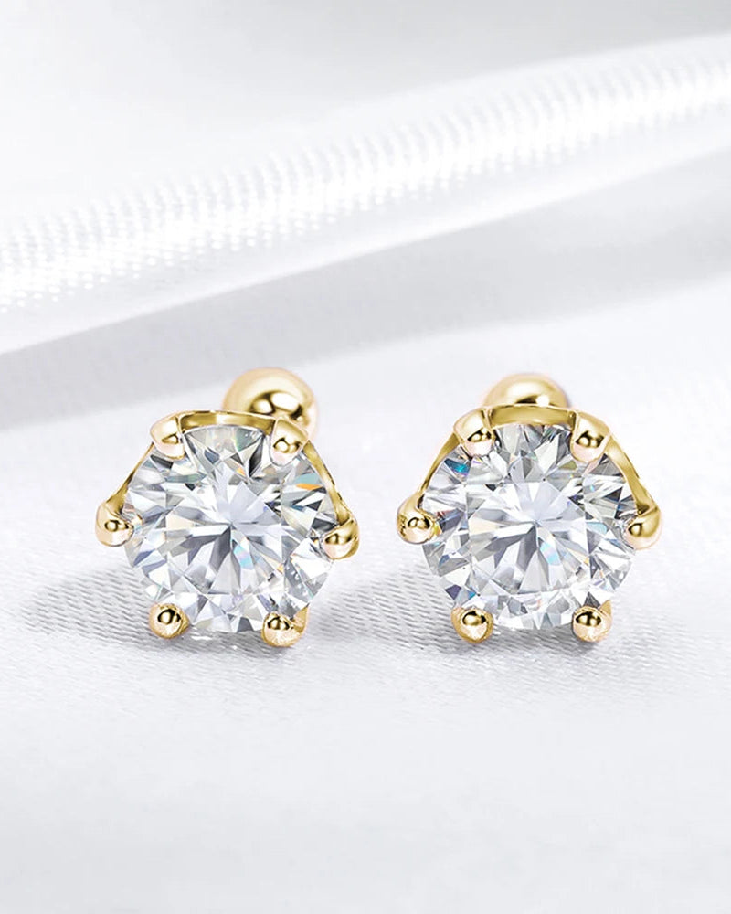 Solane Moissanite Studs