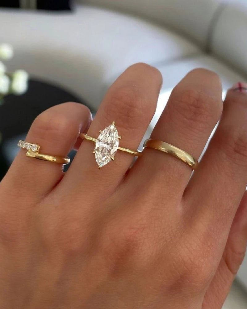 Marquise Solara Ring