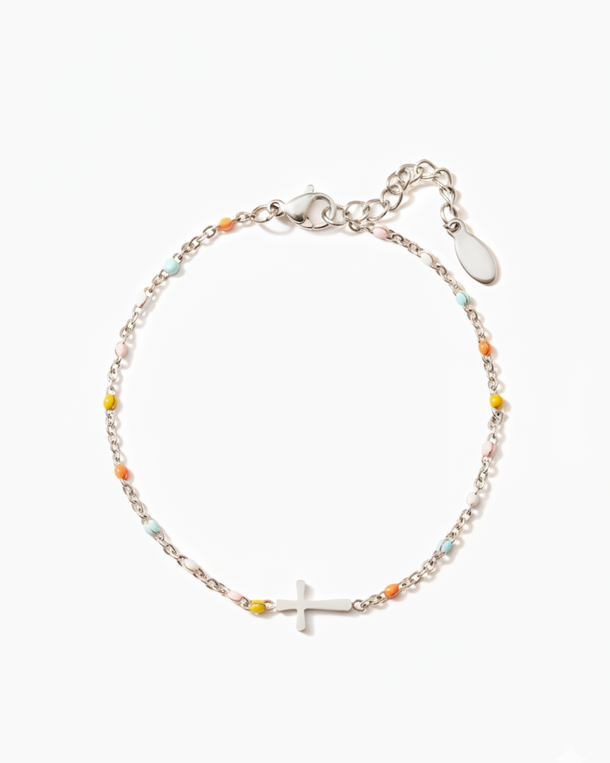 Pray On It Cross Bracelet