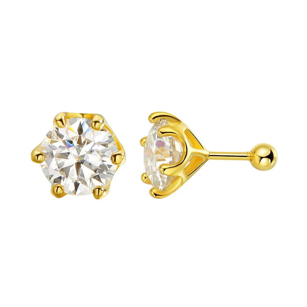 Solane Moissanite Studs