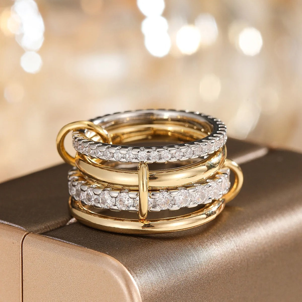 Lumière Pavé Stacking Ring